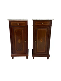 Pair of Art Nouveau Nightstands or Bedside Tables, 1900s